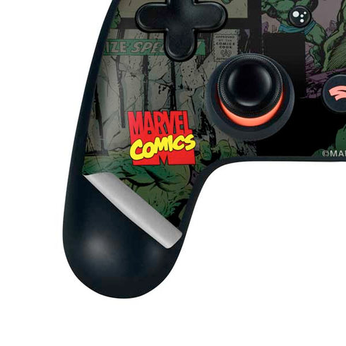 Marvel Classic Comics Hulk Fighter Vintage Google Stadia Controller Skin